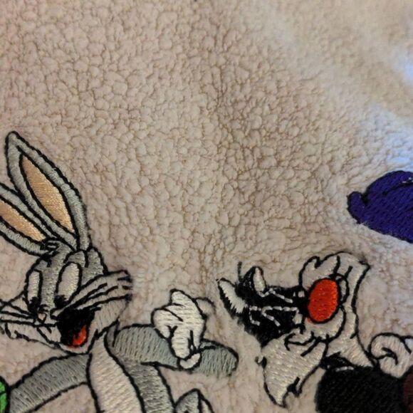 Warner Bros 1998 Looney Tunes vintage fleece sweatshirt size xs youth - Picture 9 of 9